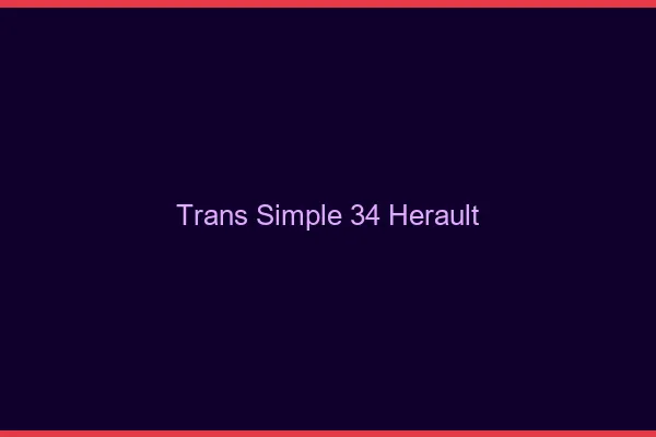 Trans Simple 34 herault