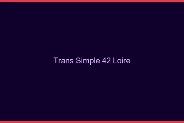Trans Simple 42 loire