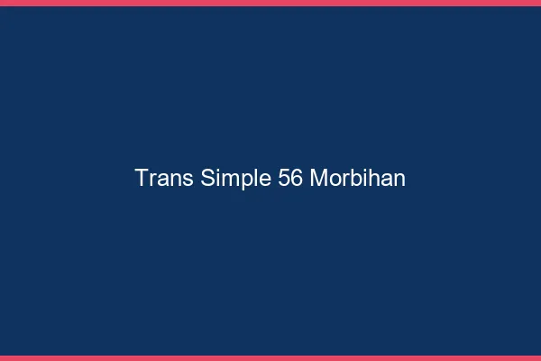 Trans Simple 56 morbihan