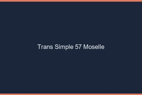Trans Simple 57 moselle