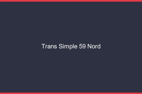 Trans Simple 59 nord