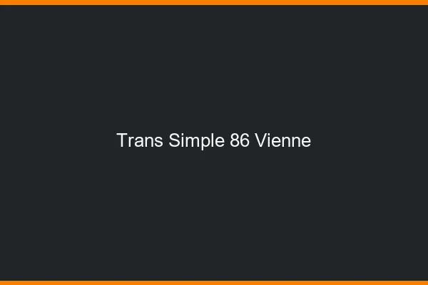 Trans Simple 86 vienne