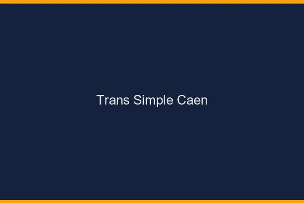 Trans Simple Caen