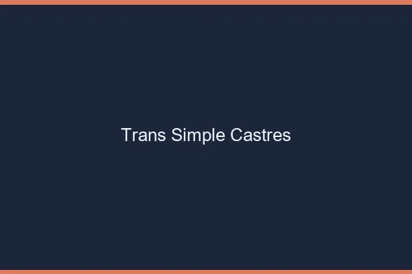 Trans Simple Castres
