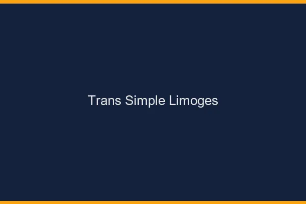 Trans Simple Limoges