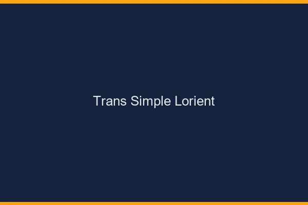 Trans Simple Lorient