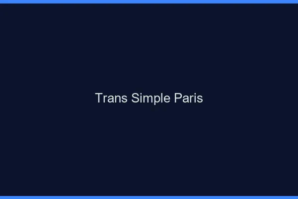 Trans Simple Paris