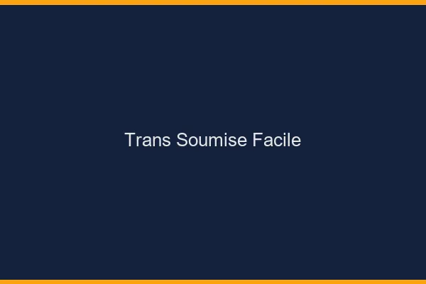 Trans soumise facile