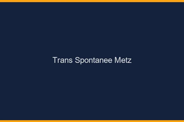 Trans Spontanée Metz