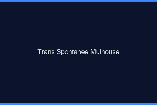 Trans Spontanée Mulhouse
