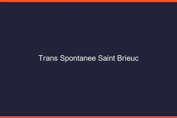 Trans Spontanée Saint-Brieuc