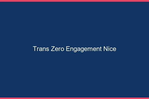 Trans Zéro Engagement Nice