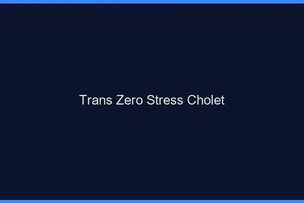 Trans Zéro Stress Cholet